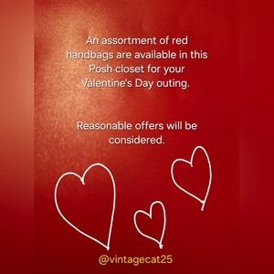 Red Handbags Available